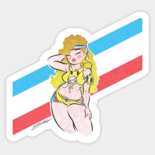 Eighties Pin-Up No. 2 Sticker